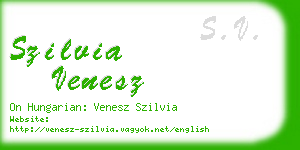 szilvia venesz business card